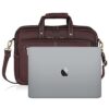 WildHorn Leather 15 Inch Laptop Messenger Bag For Men, Padded Laptop Compartment, Carry Handles With Adjustable Strap, Dimension : L-15.5 Inch W-3.5 Inch H-11.5 Inch